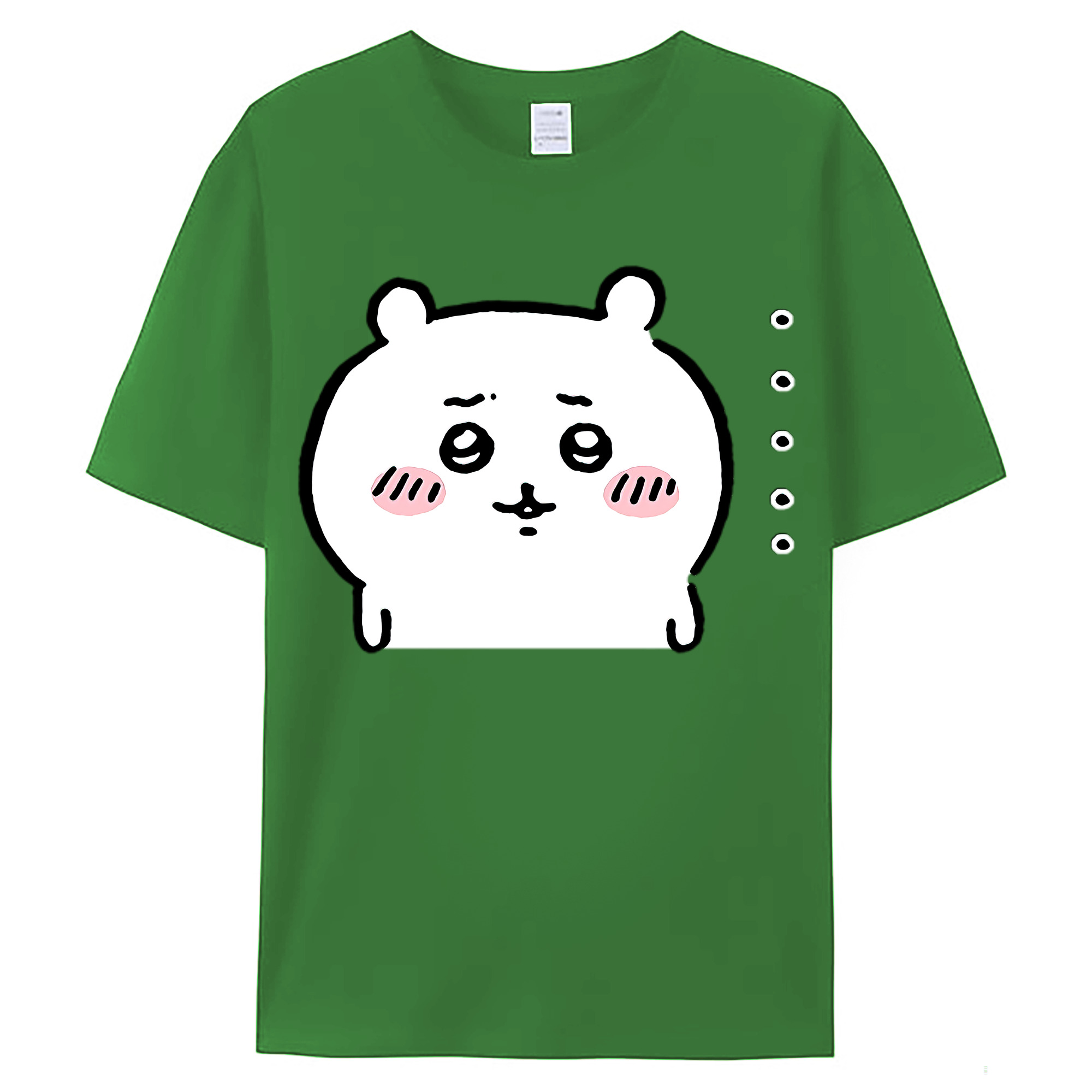 （画像用） ちいかわ ちいかわ Chii-kawa chiikawa レディースカジュアルプリントTシャツ（綿100％）